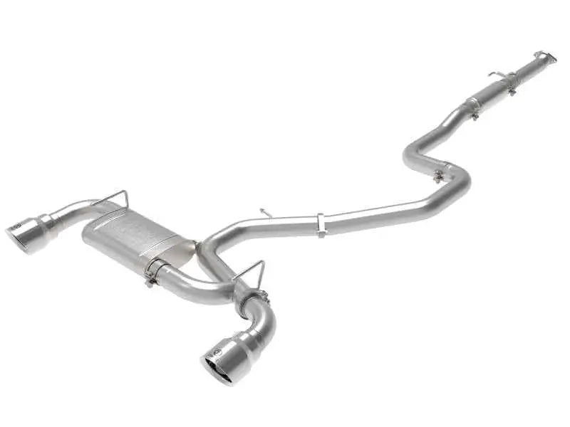 aFe Takeda Exhaust Cat-Back 19-20 Hyundai Veloster N 304SS Polished Dual Tips Exhaust 49-37010-p