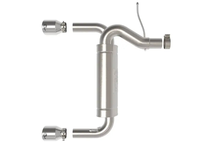 aFe Vulcan 3in 304 SS Axle-Back Exhaust 2021 Ford Bronco L4-2.3L (t)/V6-2.7L (tt) w/ Polished Tips afe49-33137-p