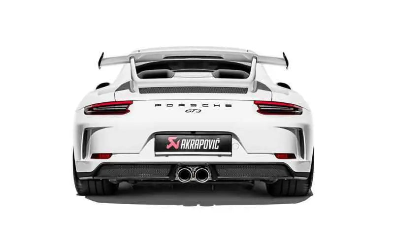 Akrapovic 2018 Porsche 911 GT3 (991.2) Slip-On Race Line (Titanium) w/Titanium Tail Pipe Set s-po-ti-8-tp