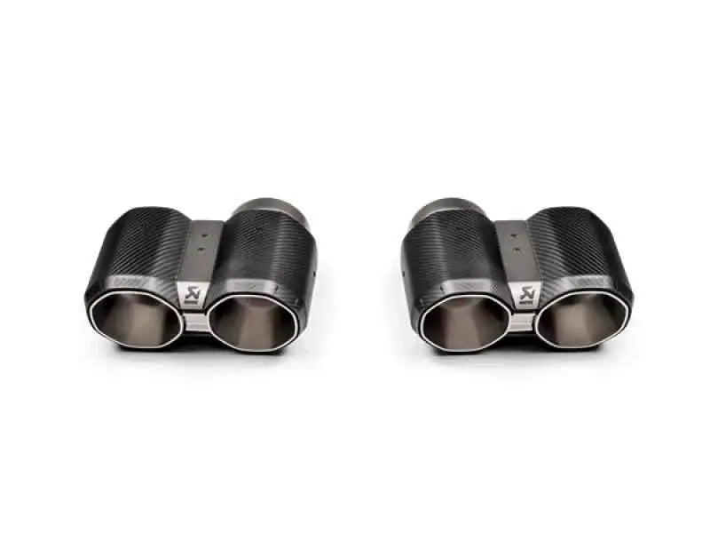 Akrapovic 2021+ BMW M3 (G80)/M4 (G82) Tail Pipe Set (Black Carbon) tp-ct-69