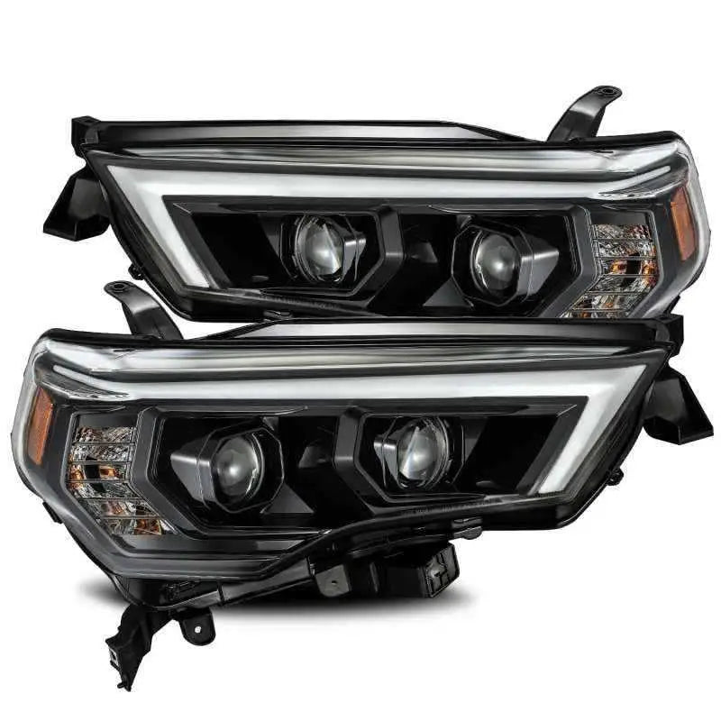 AlphaRex 14-20 Toyota 4Runner LUXX LED Proj Headlight Plank Style Alpha Blk w/Activ Light/Seq Signal 880720