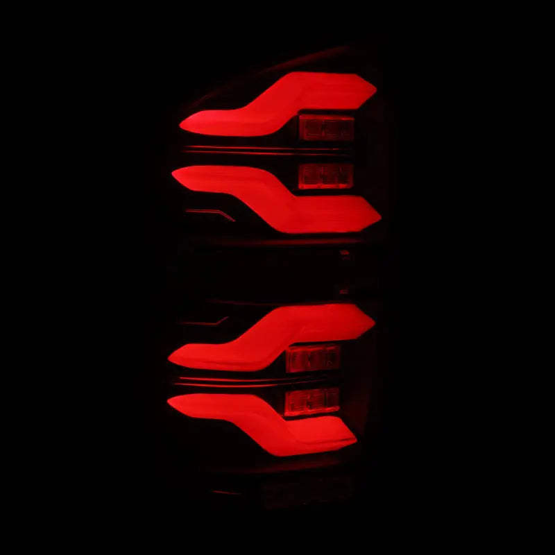AlphaRex 16-21 Toyota TacomaLUXX LED Taillights Blk w/Activ Light/Seq Signal arx680090