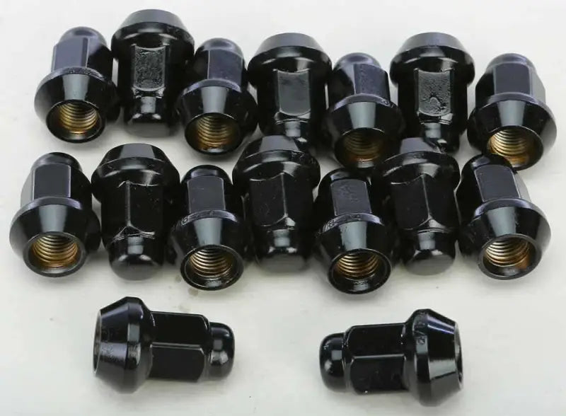 ALUGB-13BX Awc Lug Nuts Black Pol 3/8"-24 60' Tapered 16/Pk wps-57-9419b