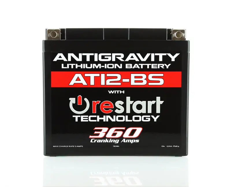 Antigravity YT12-BS Lithium Battery w/Re-Start antag-at12bs-rs