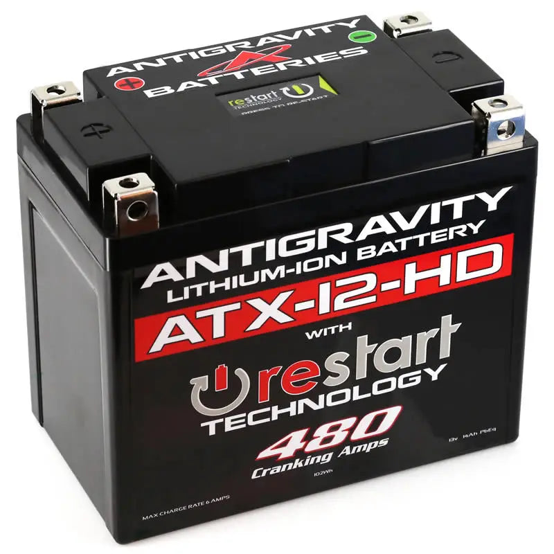 Antigravity YTX12 High Power Lithium Battery w/Re-Start antag-atx12-hd-rs