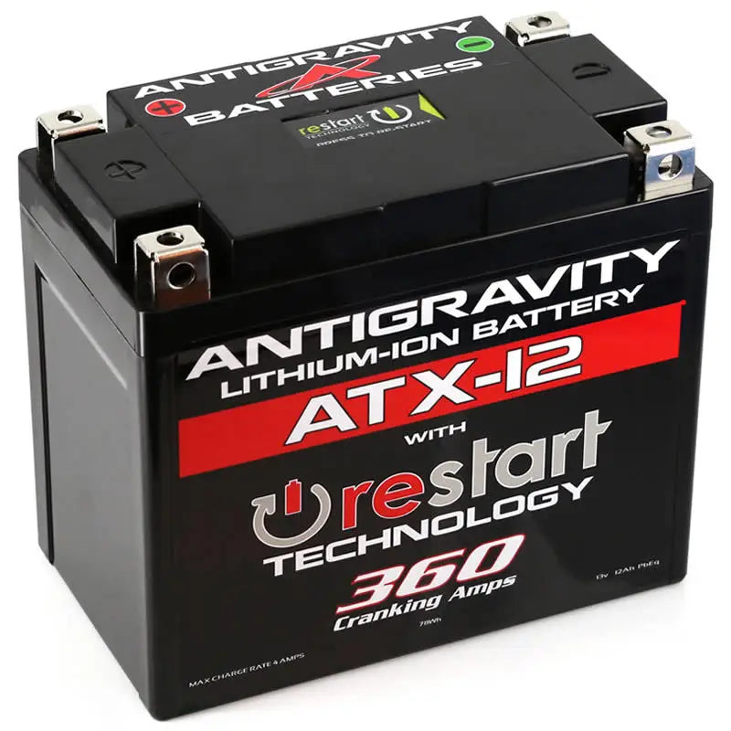 Antigravity YTX12 Lithium Battery w/Re-Start antag-atx12-rs
