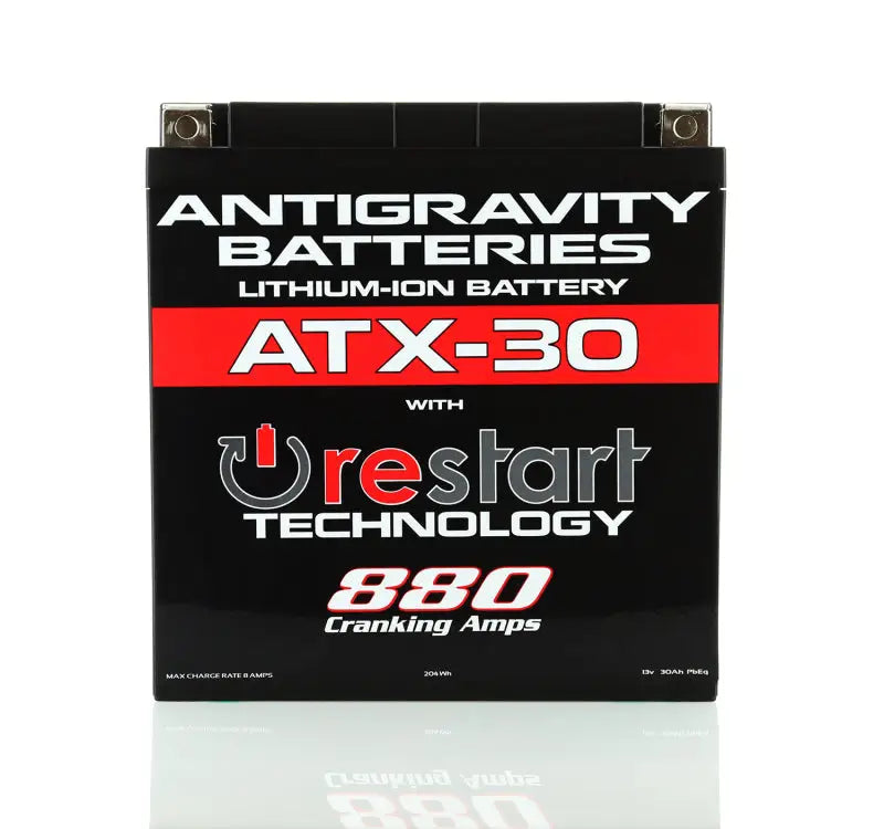 Antigravity YTX30 Lithium Battery w/Re-Start antag-atx30-rs