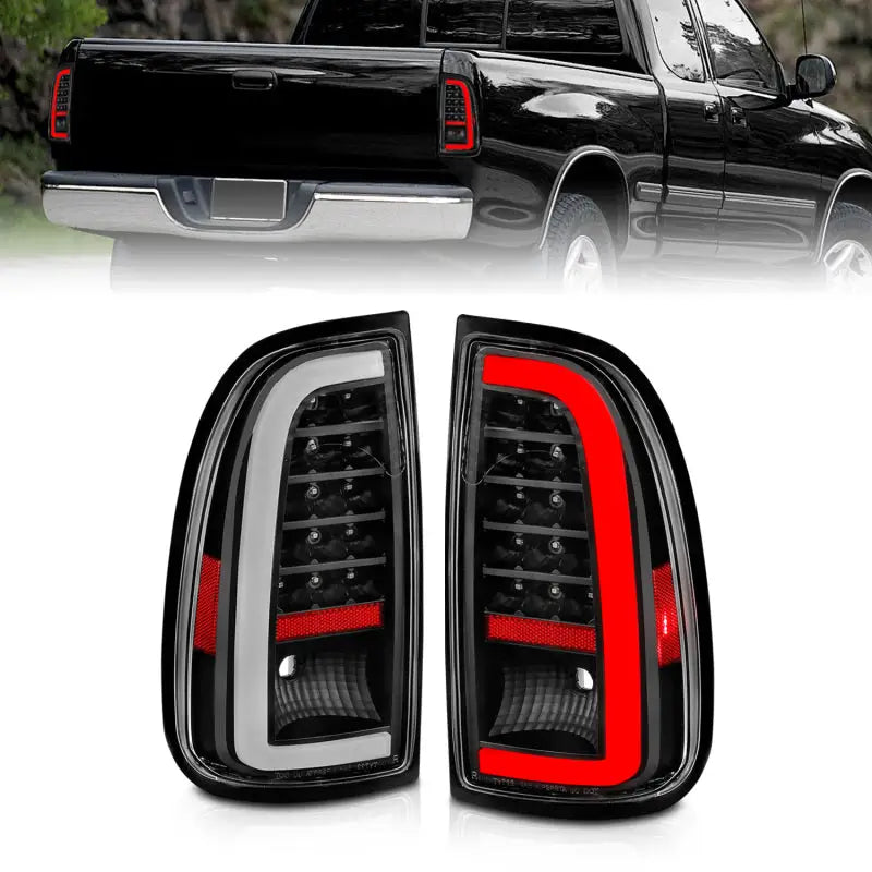 ANZO 00-06 Toyota Tundra LED Taillights w/ Light Bar Black Housing Clear Lens anz311411