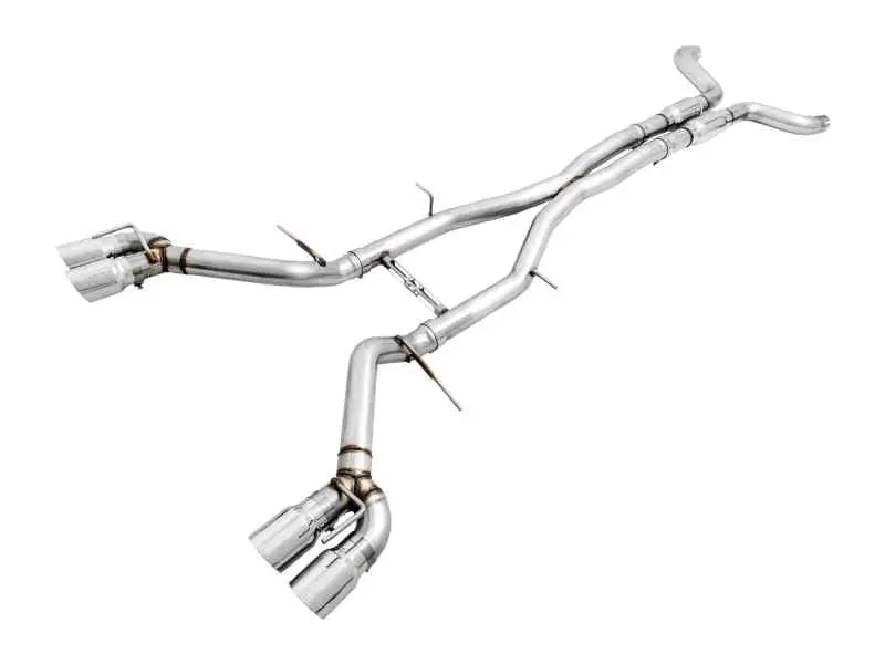 AWE Tuning 16-19 Chevy Camaro SS Resonated Cat-Back Exhaust -Track Edition (Quad Chrome Silver Tips) 3015-42090