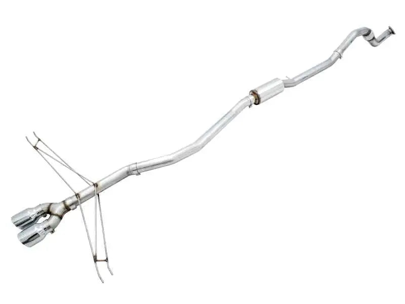 AWE Tuning 2016+ Honda Civic Si Track Edition Exhaust w/Front Pipe & Dual Chrome Silver Tips 3020-32052