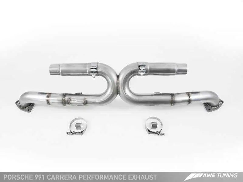 AWE Tuning 991 Carrera Performance Exhaust - Use Stock Tips 3015-11020