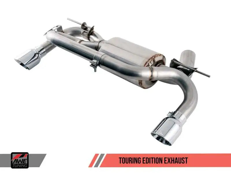 AWE Tuning BMW F3X 335i/435i Touring Edition Axle-Back Exhaust - Chrome Silver Tips (90mm) 3010-32024