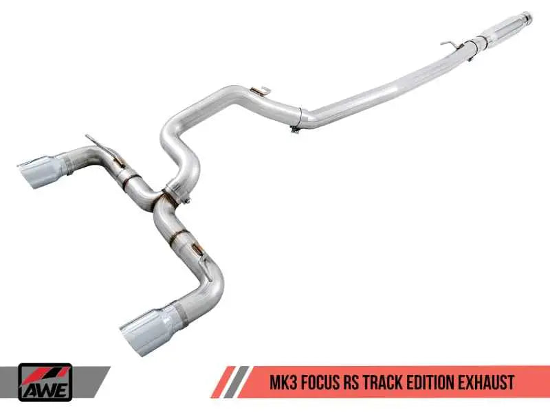 AWE Tuning Ford Focus RS Track Edition Cat-back Exhaust - Diamond Black Tips 3020-33032