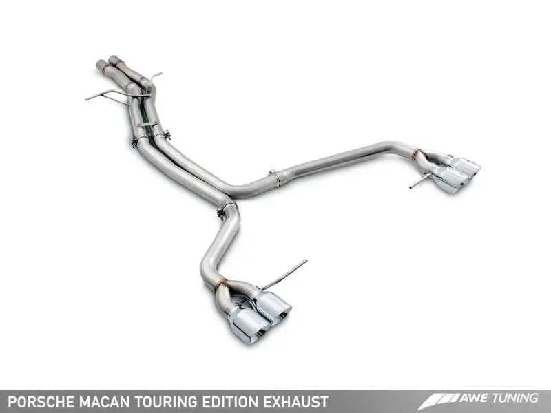AWE Tuning Porsche Macan Touring Edition Exhaust System - Diamond Black 102mm Tips 3015-43072