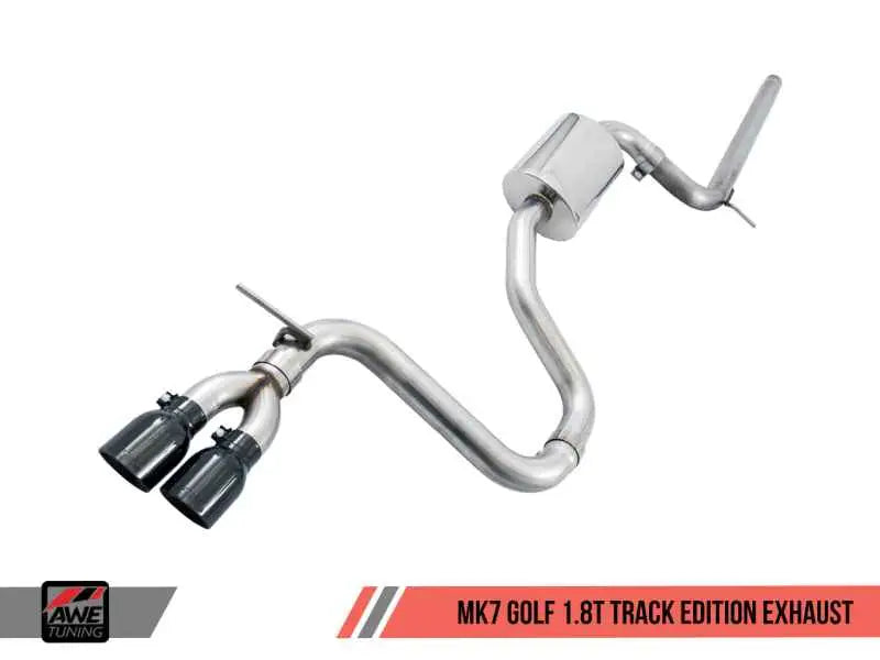 AWE Tuning VW MK7 Golf 1.8T Track Edition Exhaust w/Diamond Black Tips (90mm) 3020-23022