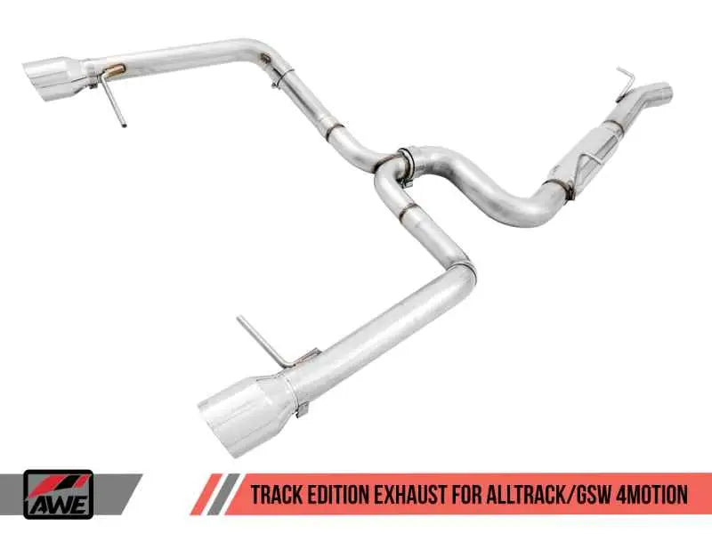 AWE Tuning VW MK7 Golf Alltrack/Sportwagen 4Motion Track Edition Exhaust - Polished Silver Tips 3020-32044