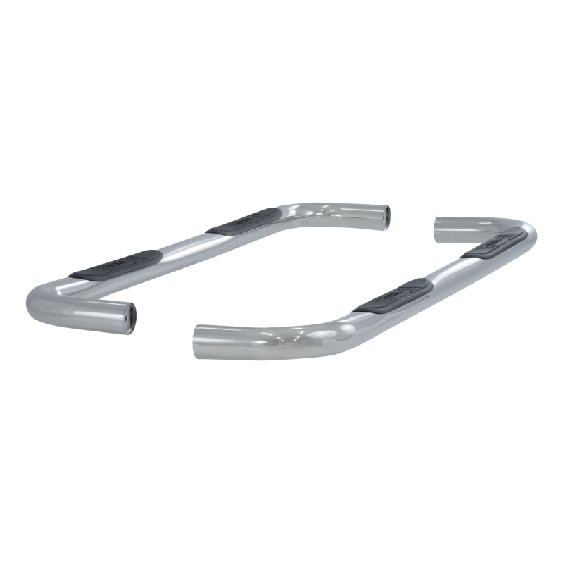 ARIES 3" Round Polished Stainless Step Nerf Bars Model 205008-2