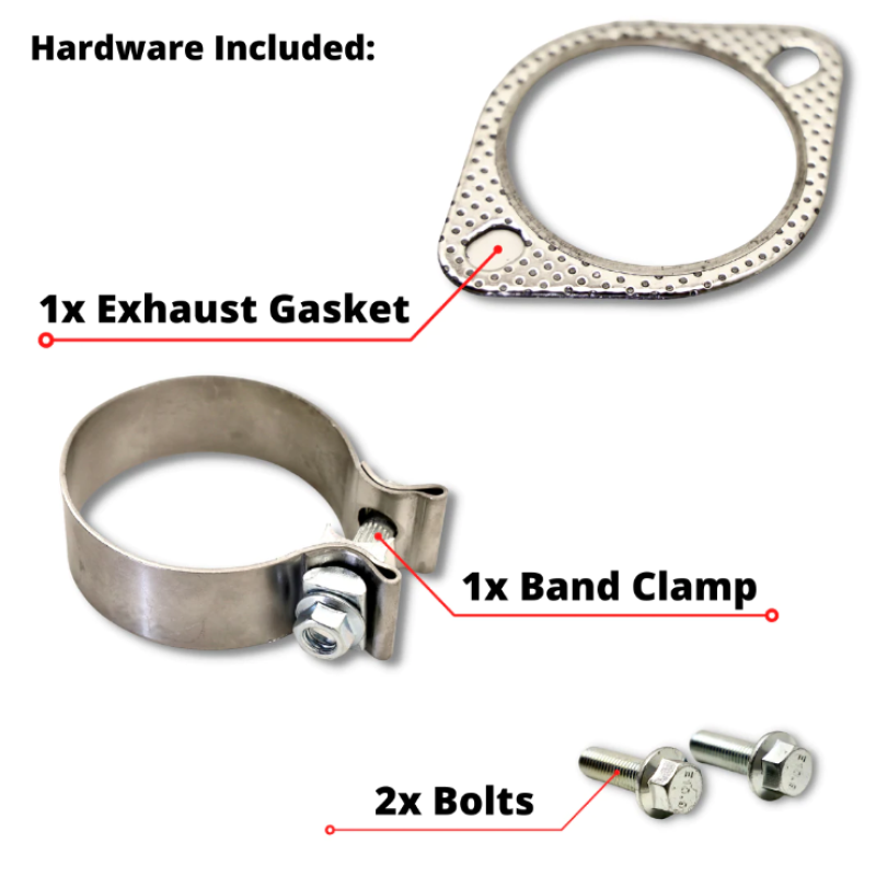 Carven 2022 Toyota Tundra Crew Cab 5.5ft Bed Cut & Clamp Muffler Replacement Kit w/5in Polished Tip crvCT1006