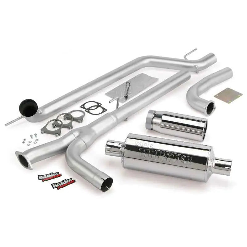 Banks Power 04-14 Nissan 5.6L Titan (All) Monster Exhaust System - SS Single Exhaust w/ Chrome Tip 48123