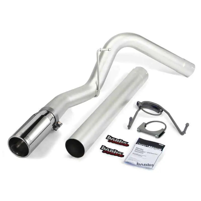 Banks Power 07-12 Dodge 6.7L SCLB-Mega Cab-SB Monster Exhaust Sys - SS Single Exhaust w/ Chrome Tip 49764
