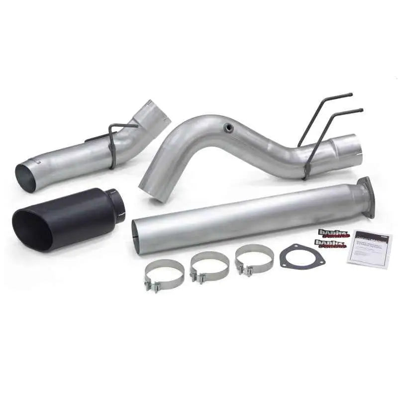 Banks Power 2017 Ford 6.7L 5in Monster Exhaust System - Single Exhaust w/ Black Tip 49795-b