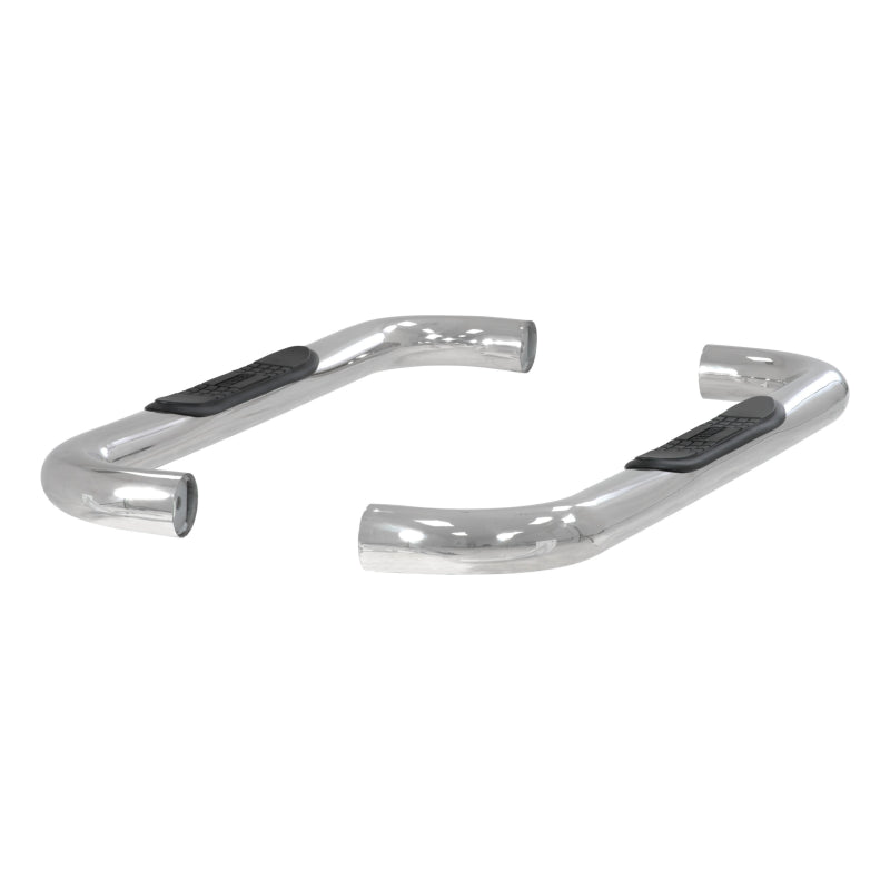 ARIES 3" Round Polished Stainless Step Nerf Bars Model 204018-2