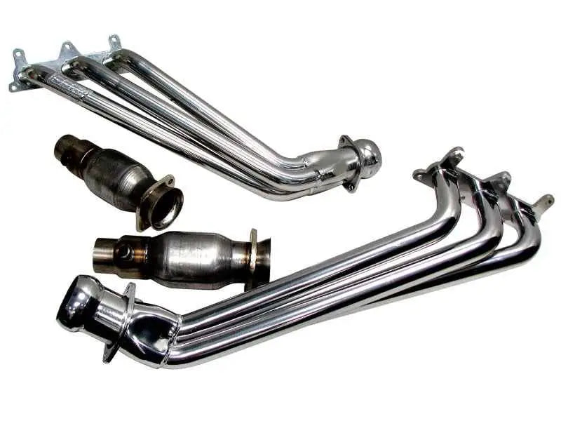BBK 10-11 Camaro V6 Long Tube Exhaust Headers With Converters - 1-5/8 Chrome 4041