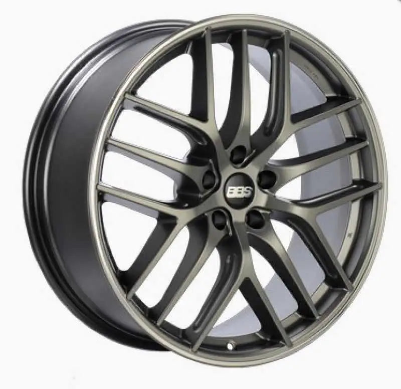 BBS CC-R 19x10 5x120 ET38 Satin Platinum Polished Rim Protector Wheel -82mm PFS/Clip Required cc2402ppo