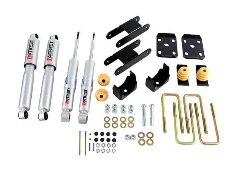 Belltech LOWERING KIT 18-20 Chevy Colorado/Canyon All Cab/SB -0-3in F / -4in R w/ Street Perf Shocks 1100sp