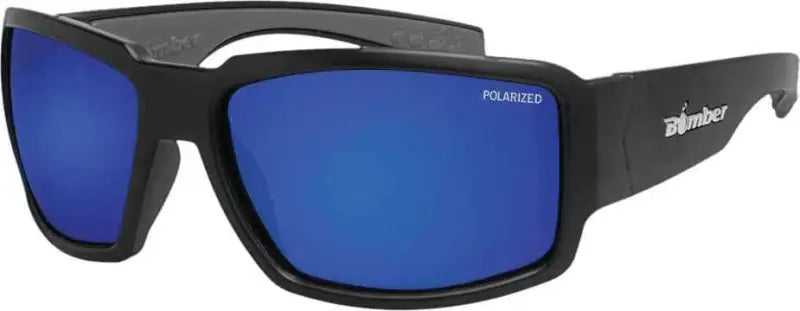 Bg111-Bm Bomber Boogie Bomb Eyewear Matte Black W/Blue Mirror Polarized wps-519-0021