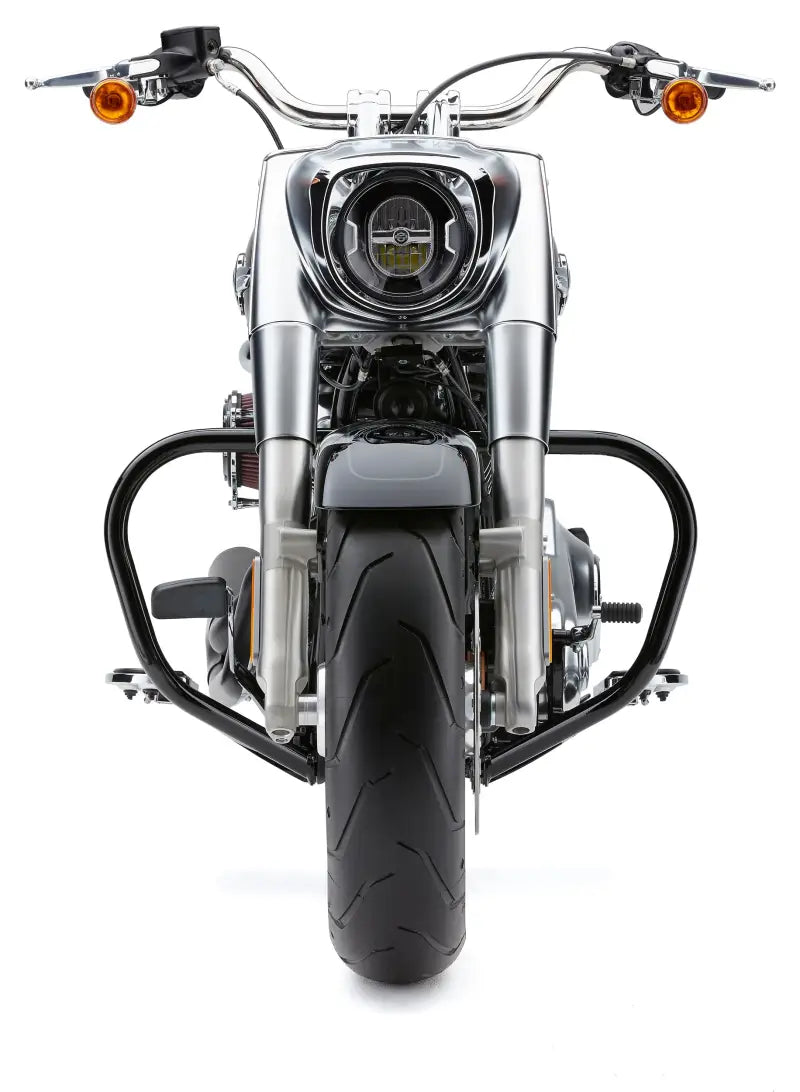 Black Freeway Bars for Motorcycle Protection and Style 82-96577