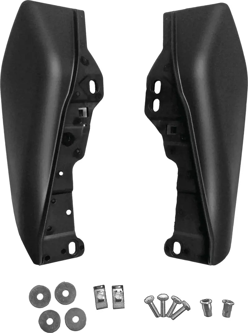 Black Mid Frame Air Deflector Kit Touring 09 17 wps-820-55399