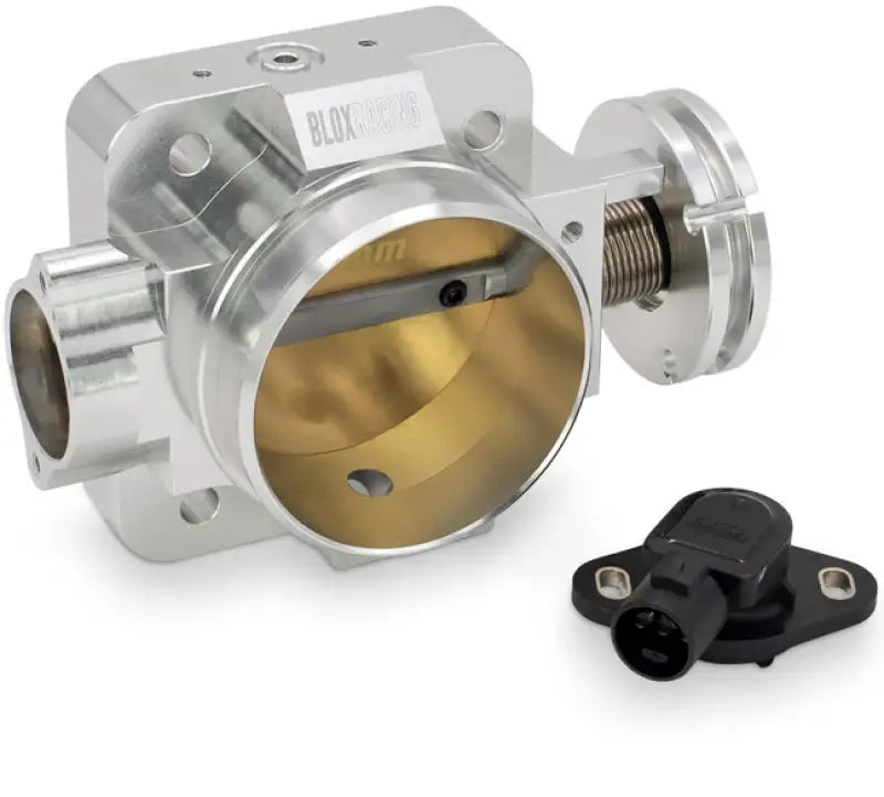 BLOX Racing Honda B/D/H/F Series Engines 76mm Silver Billet Throttle Body V2 / Includes TPS blobxim-00205-si-v2