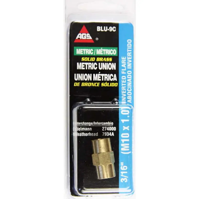 BLU-7C Ags 3/16' X 3/16' Bbl. Union a79blu7c