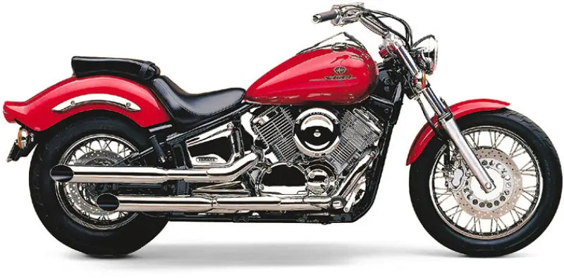 Blvd Slashcut Chrome Slip On Exhaust for Yamaha V Star 1100 82-97005