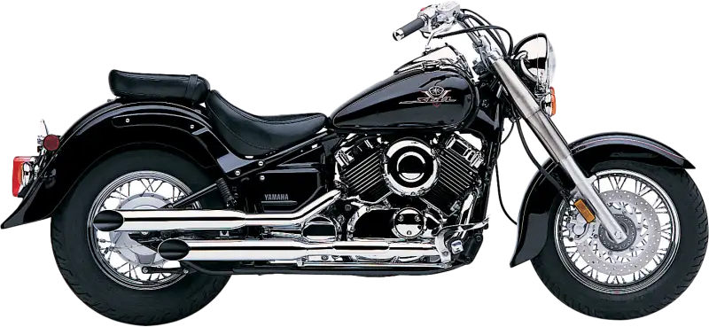 Blvd Slashcut Slip On Chrome Exhaust for V Star 650 82-97007