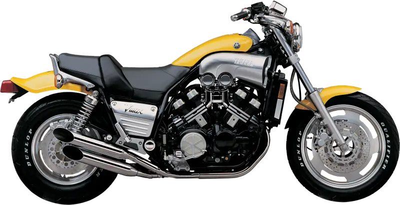 Blvd Slashcut Slip On Chrome Exhaust for Yam Vmax 82-97012