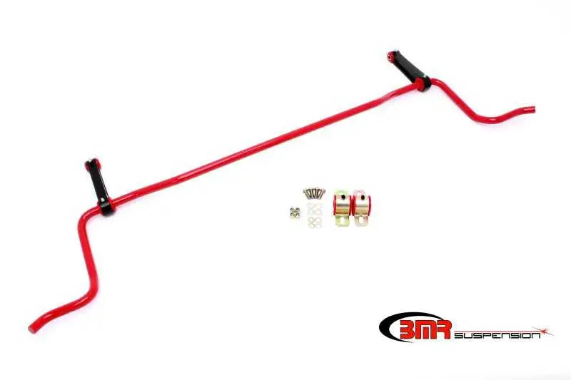 BMR 05-10 S197 Mustang Rear Solid 22mm Sway Bar Kit w/ Bushings & Billet Links - Red SB023R
