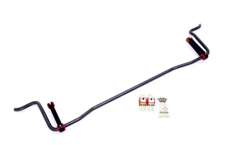 BMR 05-10 S197 Mustang Rear Solid 22mm Sway Bar Kit w/ Bushings & Billet Links - Black Hammertone sb023h
