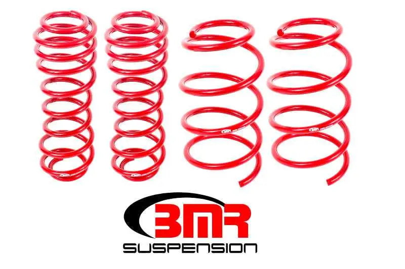 BMR 05-14 S197 Mustang GT Drag Version Lowering Springs (Set Of 4) - Red sp068r