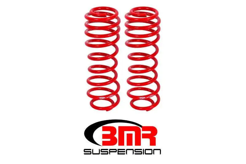 BMR 05-14 S197 Mustang GT/GT500 Rear Performance/Drag Lowering Springs - Red sp012r