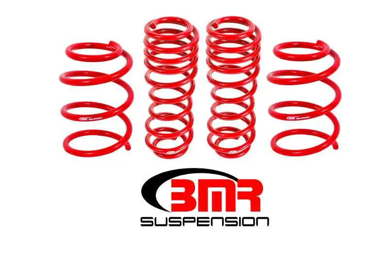 BMR 05-14 S197 Mustang GT Handling Version Lowering Springs (Set Of 4) - Red sp065r