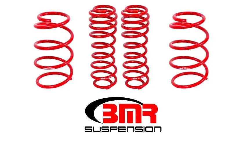 BMR 07-14 Shelby GT500 Drag Lowering Springs (Set Of 4) - Red sp075r