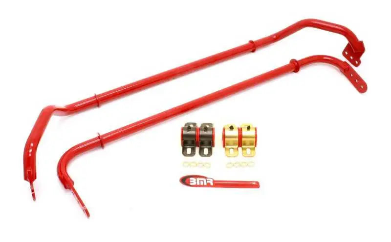 BMR 10-11 5th Gen Camaro Front & Rear Sway Bar Kit w/ Bushings - Red sb030r