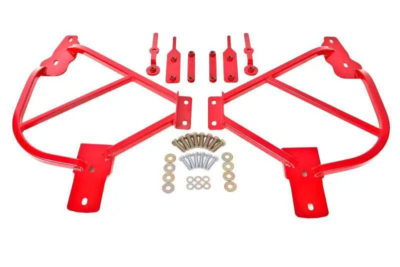 BMR 10-15 5th Gen Camaro Bolt-On Subframe Connectors - Red sfc015r