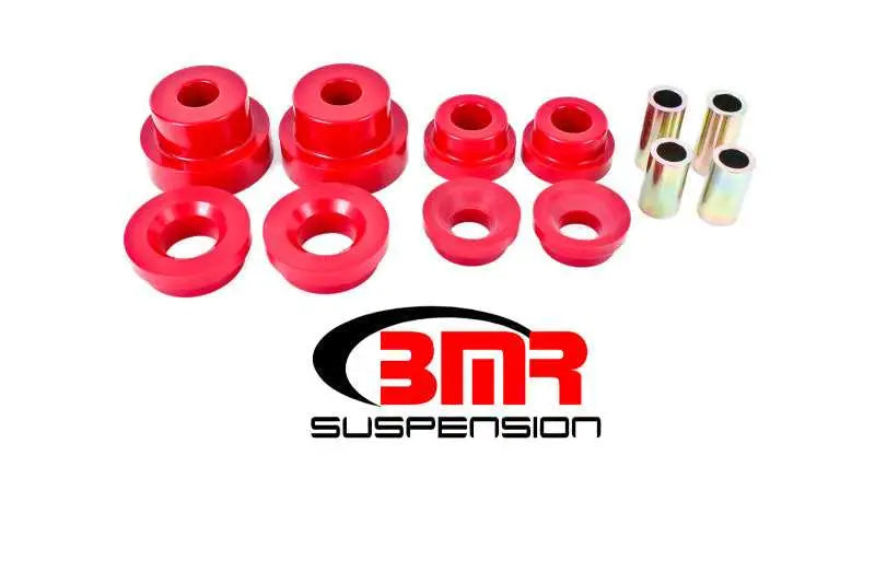 BMR 10-15 5th Gen Camaro Rear Cradle Pro Version Full Bushing Kit (Polyurethane) - Red bk024