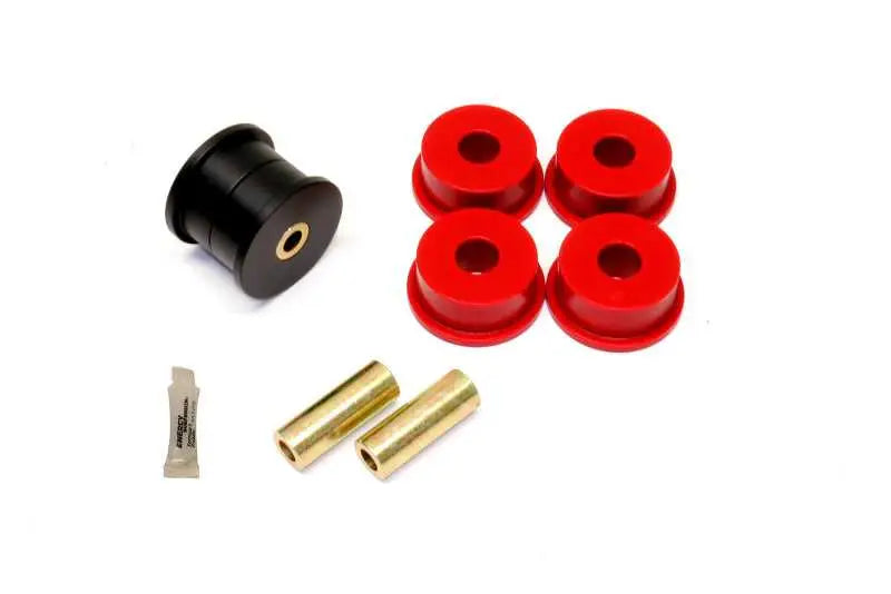 BMR 12-15 5th Gen Camaro Differential Mount Bushing Kit (Poly/Delrin Combo) - Black/Red bk046