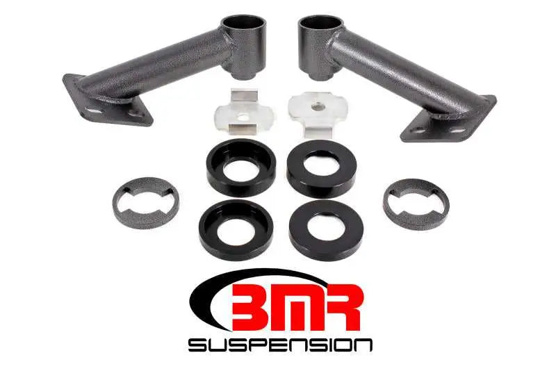 BMR 15-17 S550 Mustang Cradle Bushing Lockout Kit - Black Hammertone cb005h