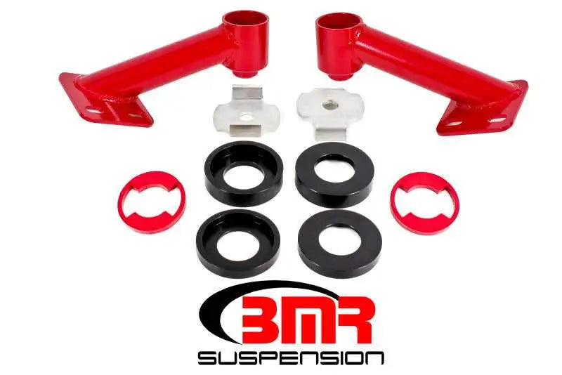 BMR 15-17 S550 Mustang Cradle Bushing Lockout Kit - Red cb005r