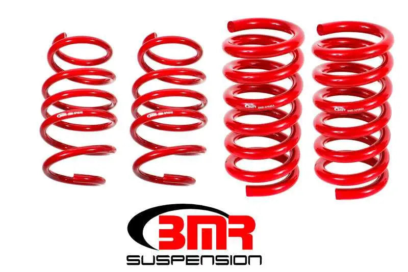 BMR 15-17 S550 Mustang Handling Version Lowering Springs (Set Of 4) - Red sp083r